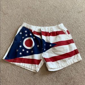 Men’s Large Chubbies Ohio Flag shorts